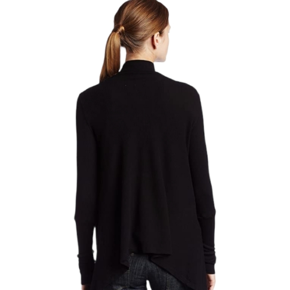 Splendid Thermal Wrap Black Cardigan - Picture 10 of 16